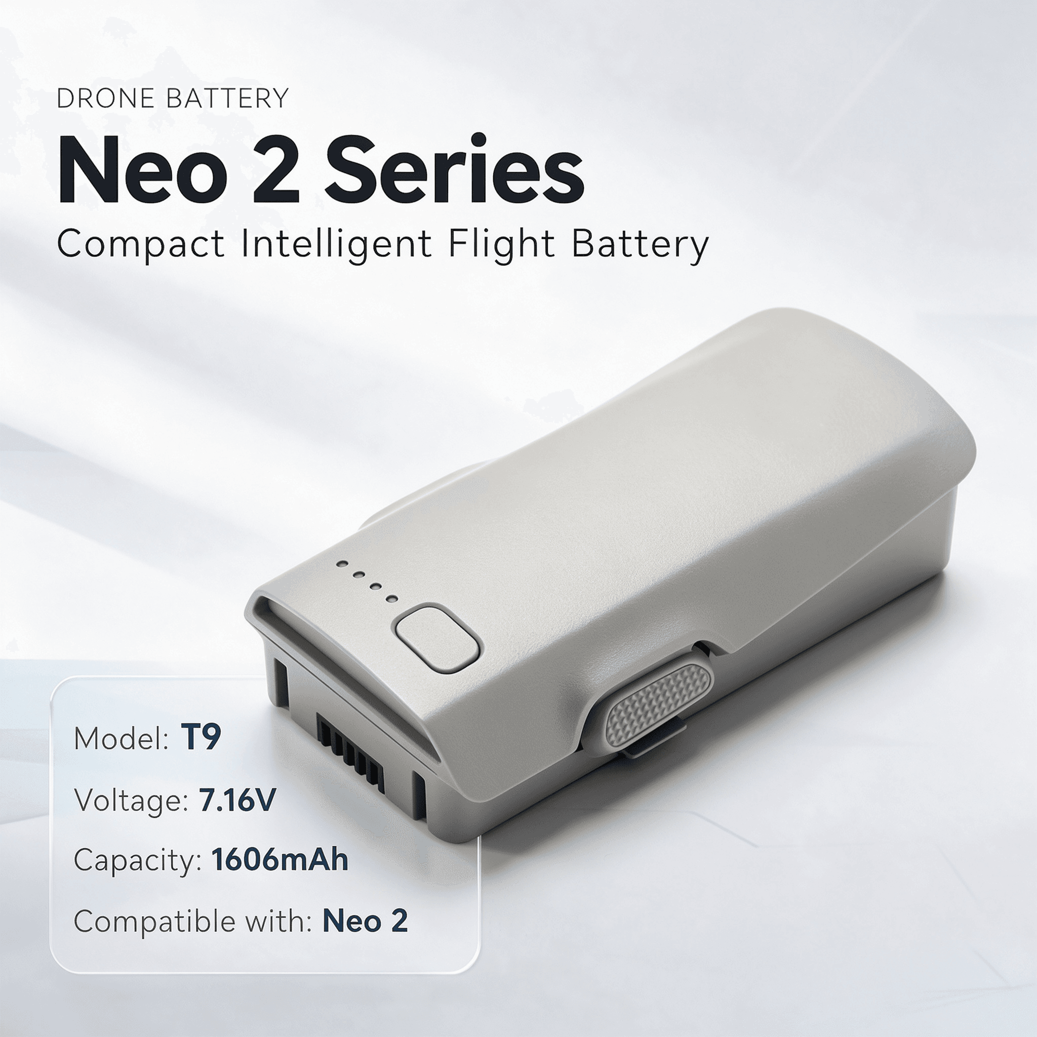 T9 7.16V 1606mAh Replacement Battery Compatible with DJI Neo 2 - 1