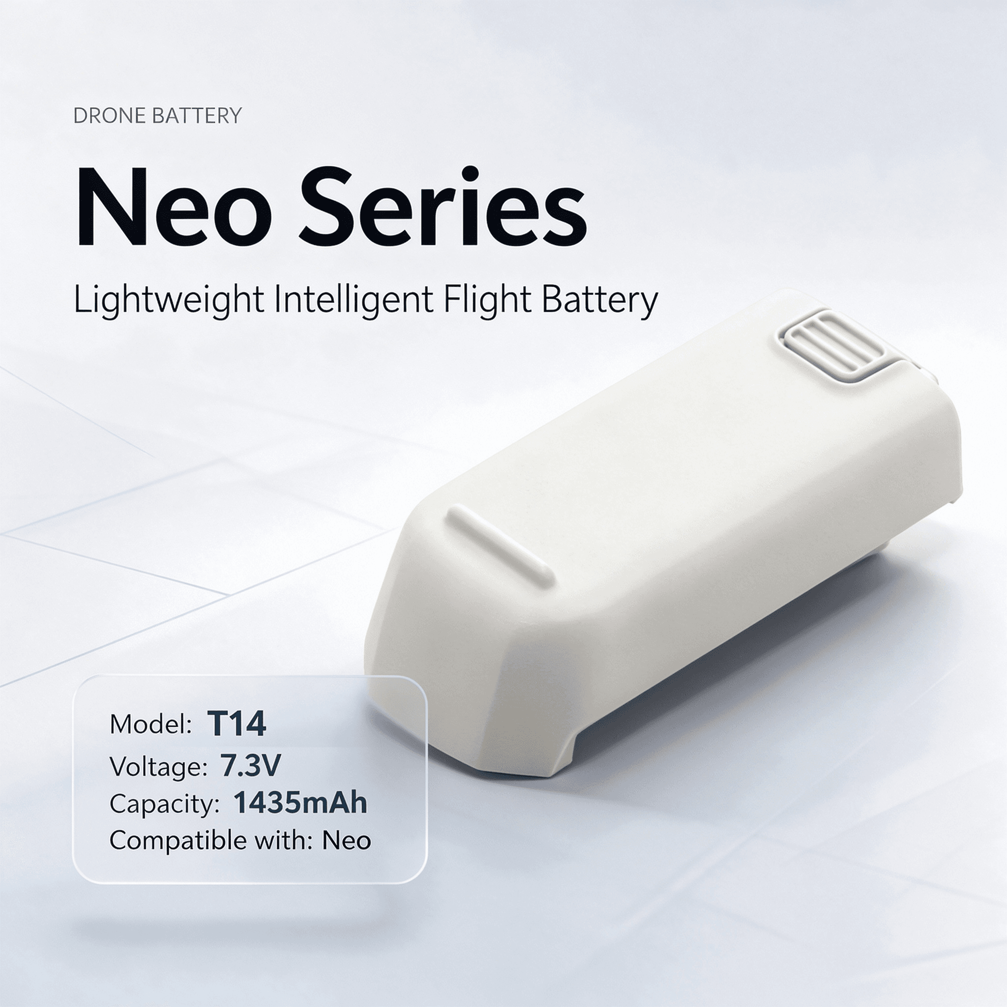 T14 7.3V 1435mAh Replacement Battery Compatible with DJI Neo - 1