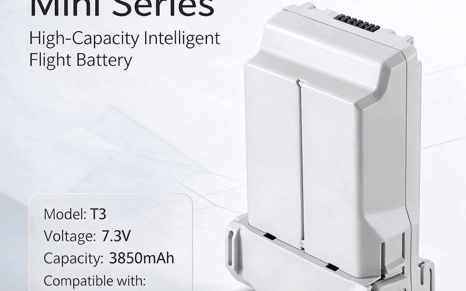 T3 7.3V 3850mAh Replacement Battery Compatible with DJI Mini 4 Pro, Mini 3 and Mini 3 Pro