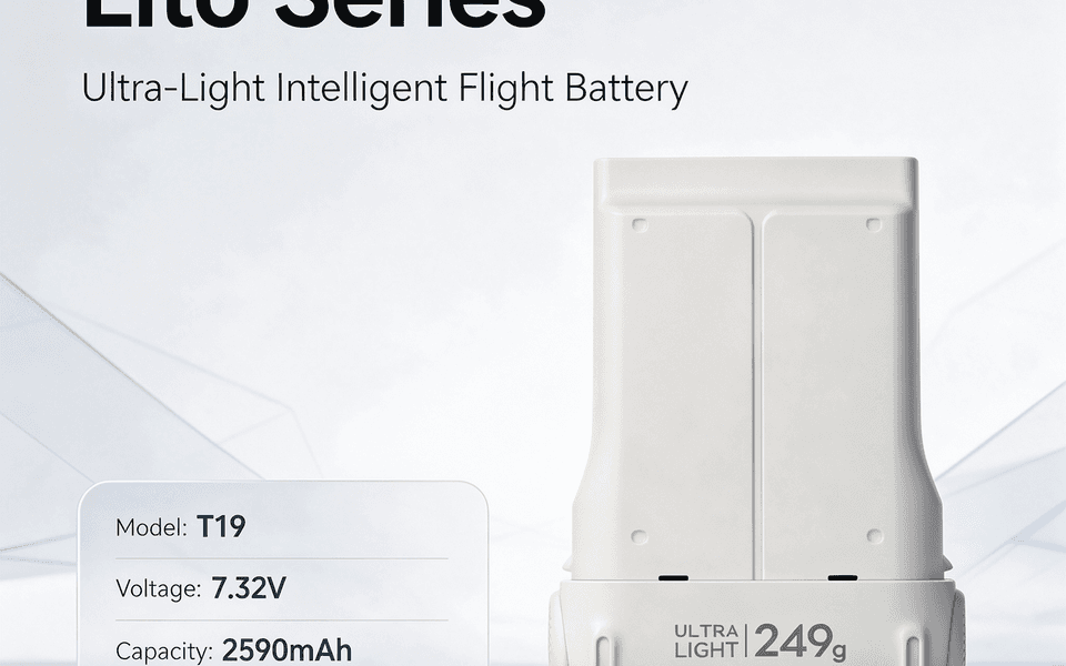 T19 7.32V 2590mAh Replacement Battery Compatible with Lito 1 and Lito X1