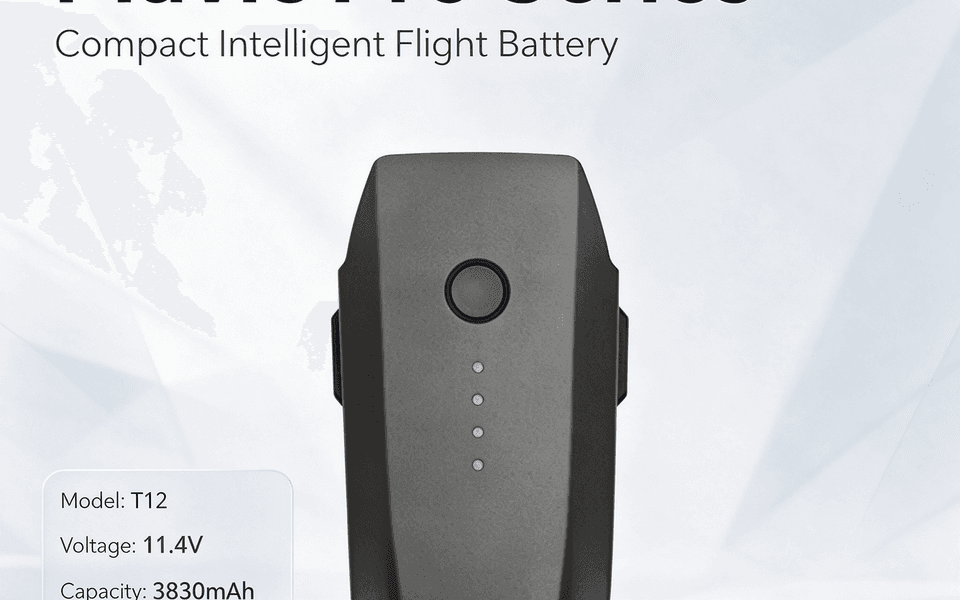 T12 11.4V 3830mAh Replacement Battery Compatible with DJI Mavic Pro