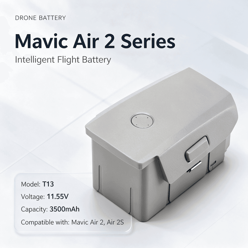T13 11.55V 3500mAh Replacement Battery Compatible with DJI Mavic Air 2 and Air 2S