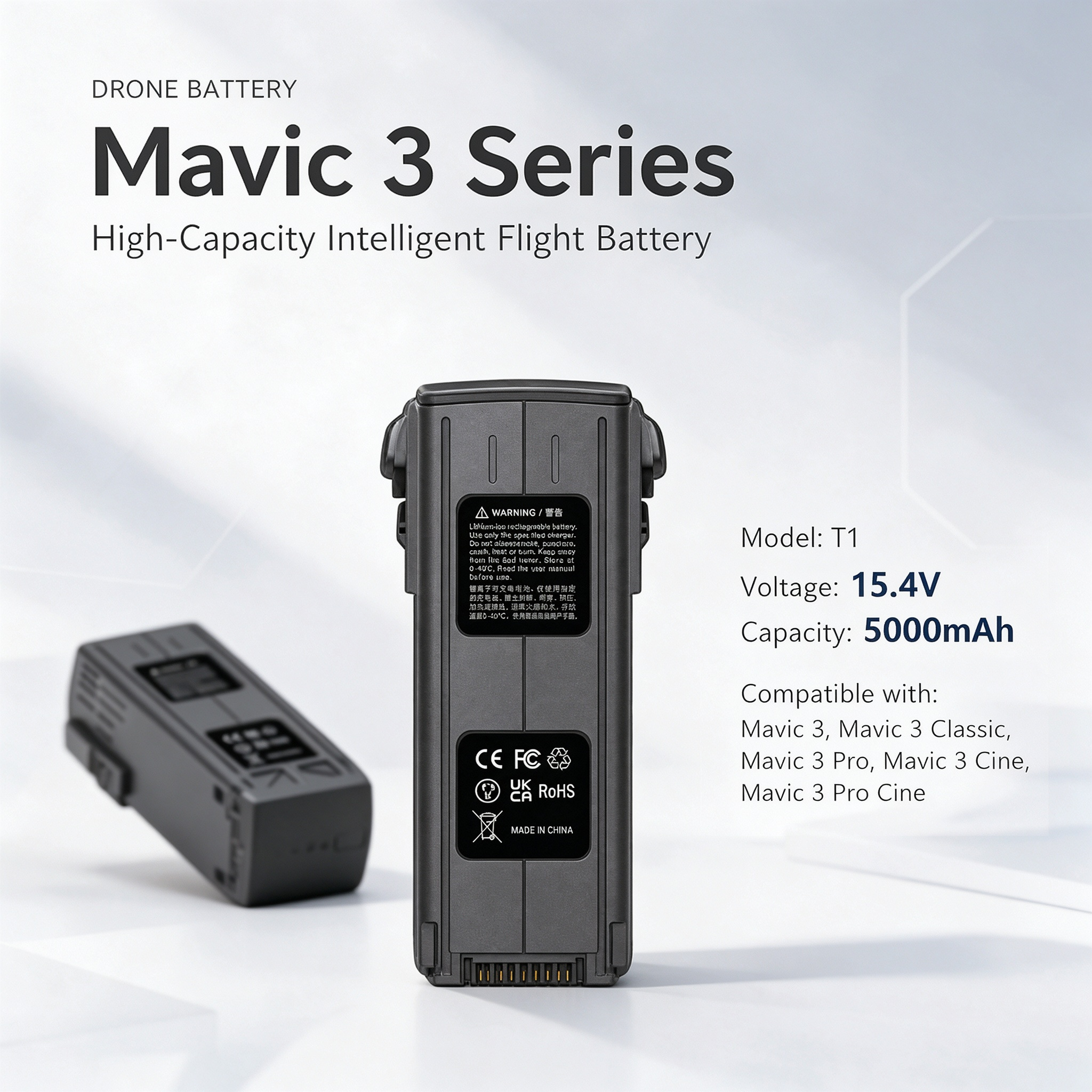 T1 15.4V 5000mAh Replacement Battery Compatible with DJI Mavic 3 Series